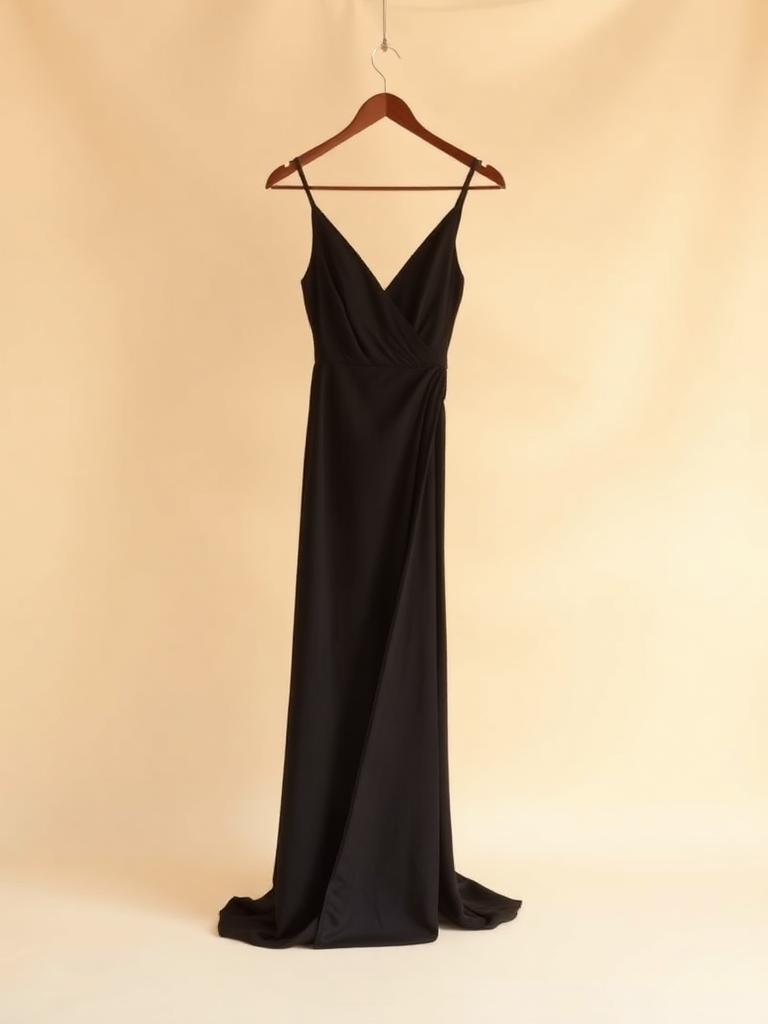 Onyx Pleated Gown
