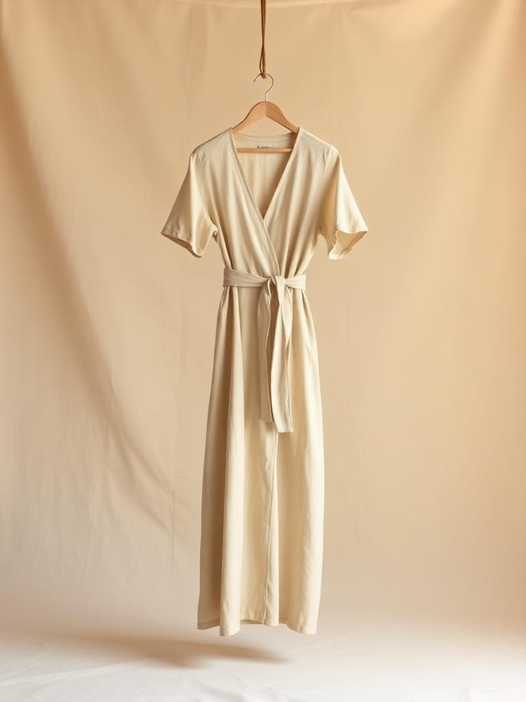 Linen Wrap Dress